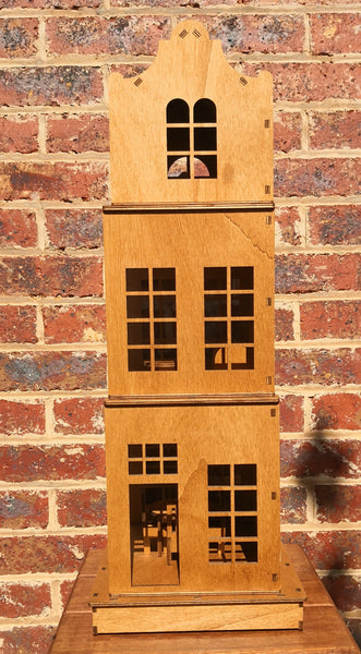 packable stackable - wooden dolls house